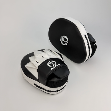 Asahi Curved Leather Mitt Black/White