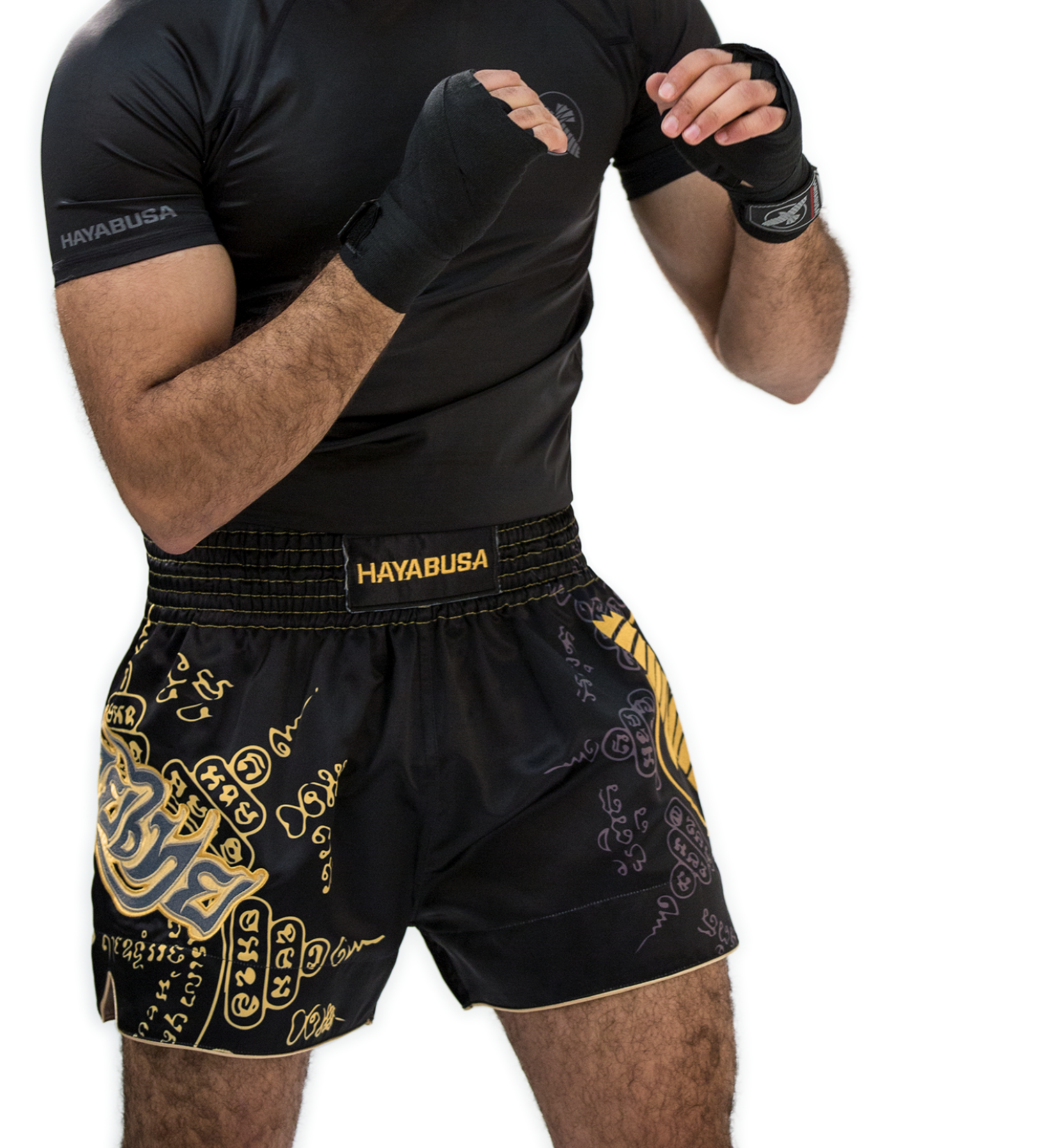 Hayabusa Falcon Muay Thai Shorts Black XXL