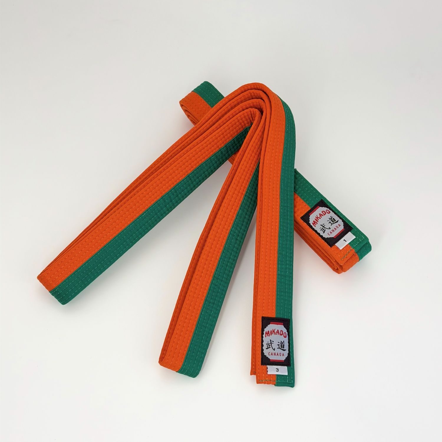 Karate/Judo Belts Half&Half Colours