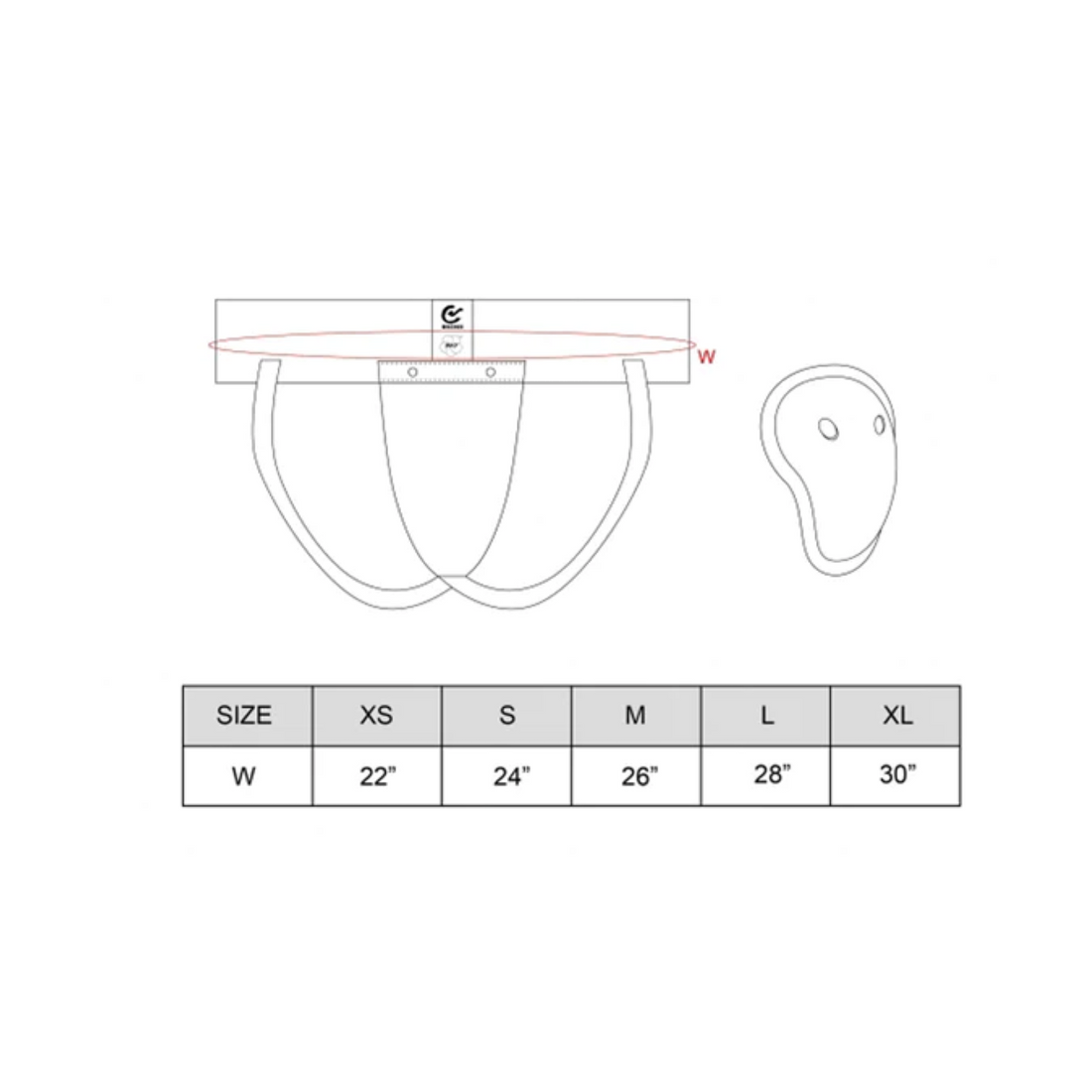 WKF Junior Groin Cup With Elastic